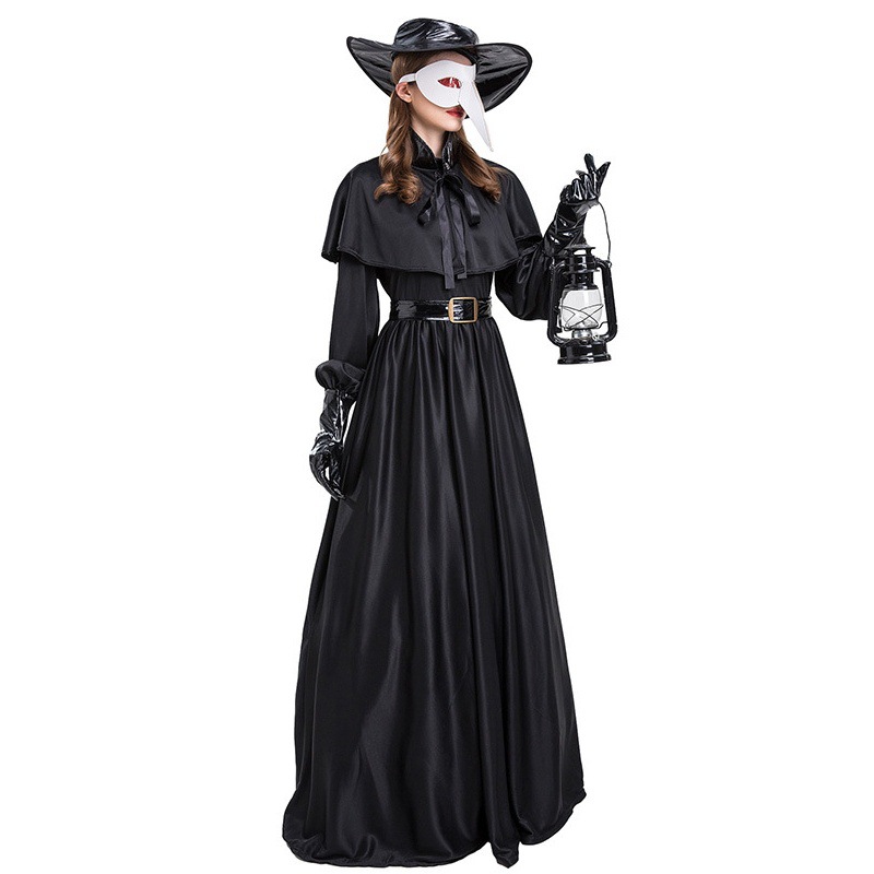 5pcs(Dress+Belt+Hat+Mask+Gloves)